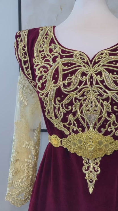 Fergani Mejboud rouge bordeaux